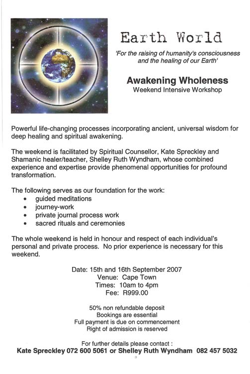 Shamanic healer/teacher